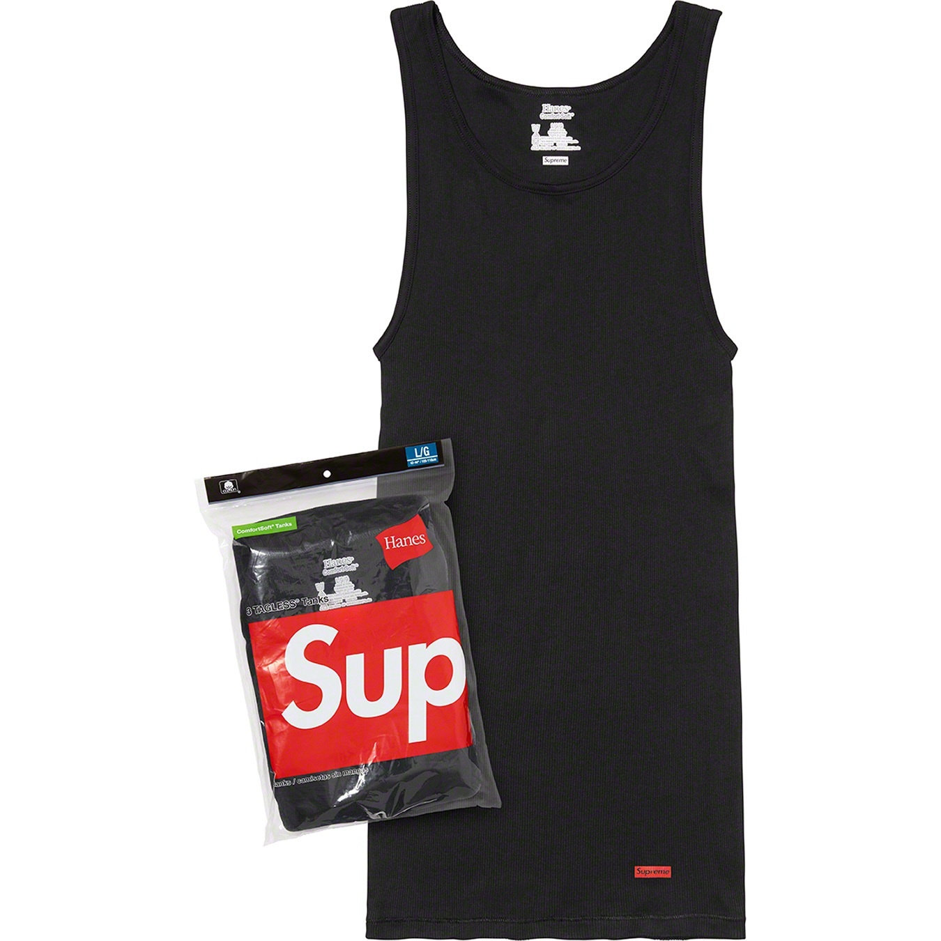 Supreme®/Hanes® Tagless Tank Tops (3 Pack) view 3